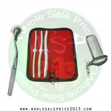 Hegar uterine dilator 3 pieces set, 7-8, 9-10, 13-14, pinwheel, collin medium
